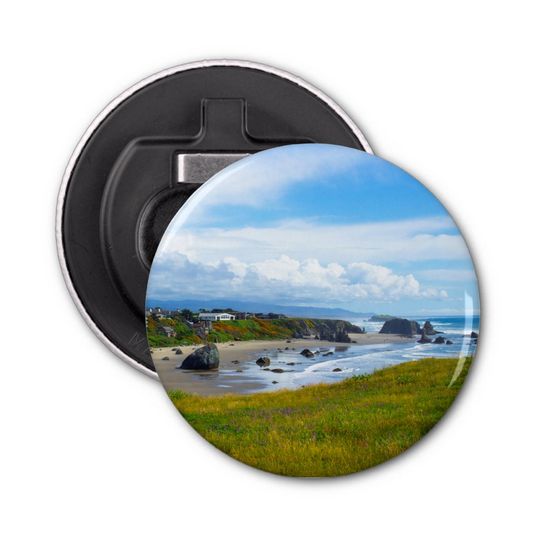 Discover Pretty Ocean Scene Magnetic Bottle Opener