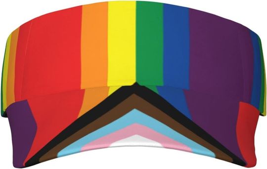 Discover Rainbow Pride LGBT AOP Sun Visor Hats
