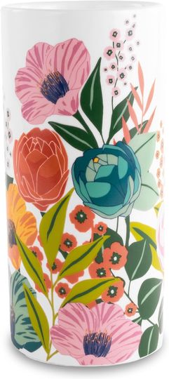 Discover Steel Mill & Co Ceramic Vase for Living Room/Shelf/Coffee Table, Aesthetic Flower Vase with Floral Decorations, Garden Blooms