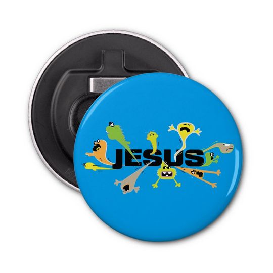 Discover Scary Jesus Bottle Opener
