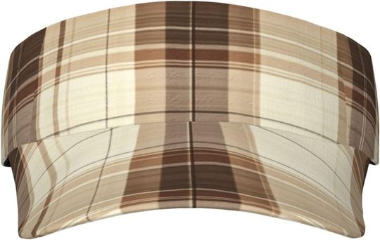 Discover Plaid AOP Sun Visor Hats