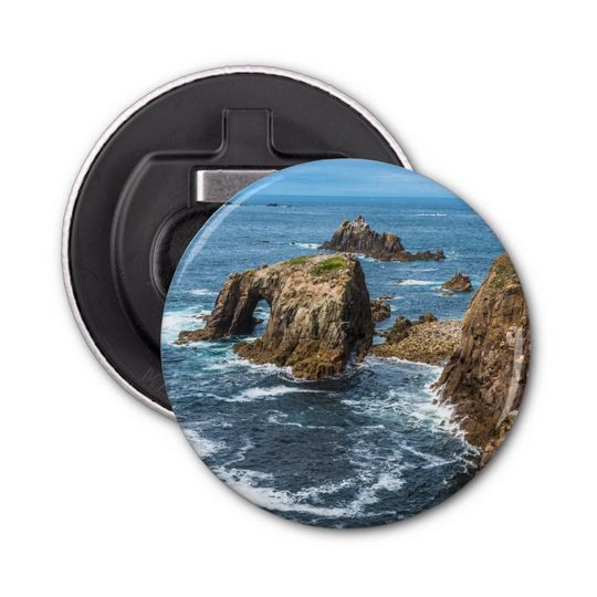 Discover Enys Dodnan and Armed Knight Lands End Cornwall Bottle Opener