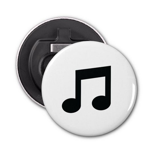 Discover Music Note Bottle Opener Fridge Magnet