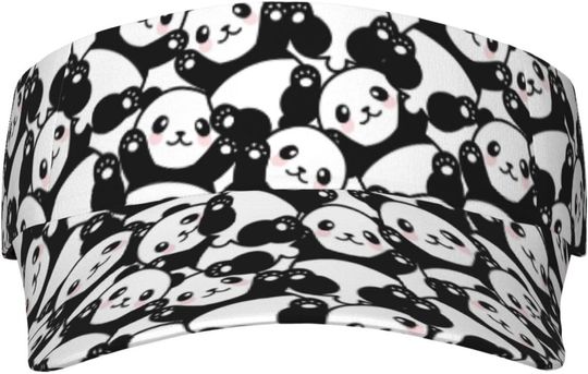 Discover Cute Panda AOP Sun Visor Hats