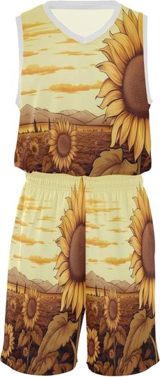 Discover Sunflower Basketball Jersey Set