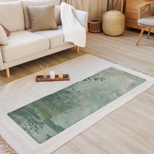 Discover Elegant Japanese Pond Yoga Mat