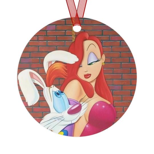 Discover Roger Rabbit and Jessica from the movie Who framed Roger Rabbit metal Christmas ornament