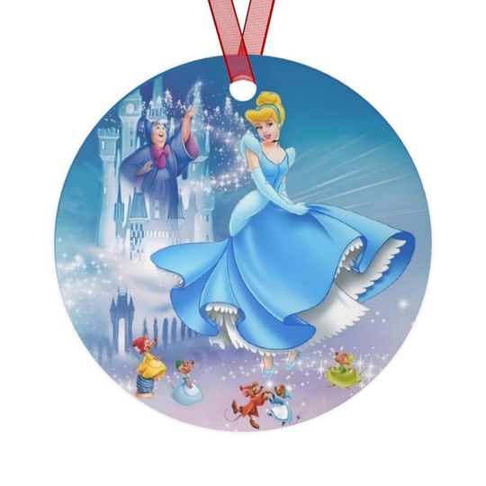 Discover Cinde, Fairy Godmother, Jack and Gus, Suzy, Pearl and more mice Christmas Metal Ornament