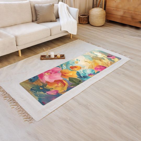 Discover Yoga Mat, Abstract Yoga Mat, Zen Yoga Mat, Floral Style Yoga Mat