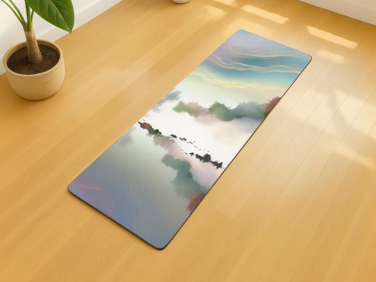 Discover Yoga Mat, Japan Yoga Mat, Zen Yoga Mat, Minimalist Style Yoga Mat