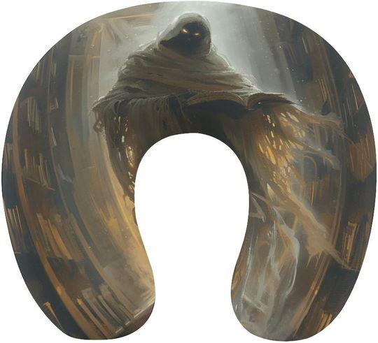 Discover Ghost Librarian Memory U-Shaped Travel Neck Pillows