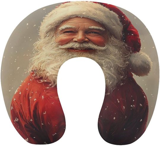 Discover Vintage Santa U-Shaped Travel Neck Pillows
