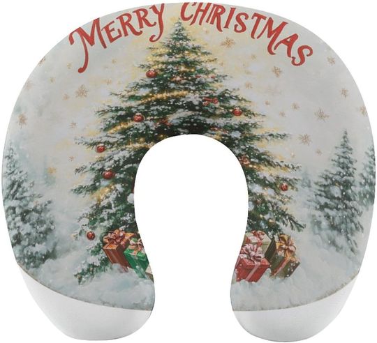 Discover Santa Claus Memory Foam U-Shaped Travel Neck Pillows