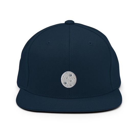 Discover Full Moon Embroidered Snapback Hat, Cap Gift, Flat Bill Snapback