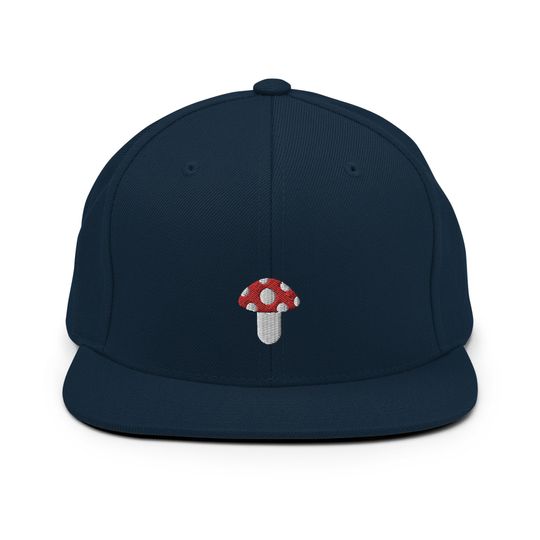 Discover Mushroom Fungus Embroidered Snapback Hat, Cap Gift, Embroidered Snapback Hat