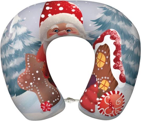 Discover Christmas Snowman U-Shaped Travel Neck Pillows