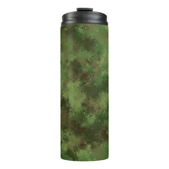 Discover Camo Pattern Thermal Travel Mug