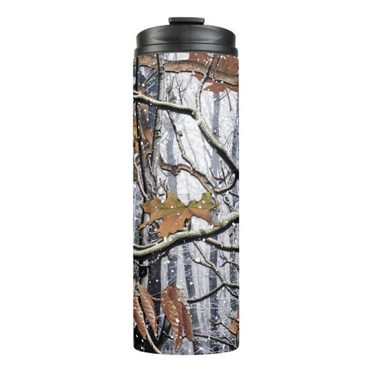 Discover Hunting Camouflage Snow Pattern 3 Thermal Tumbler