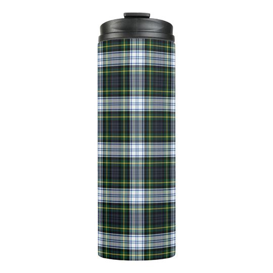 Discover Plaid Clan Gordon White Green Check Tartan Thermal Tumbler