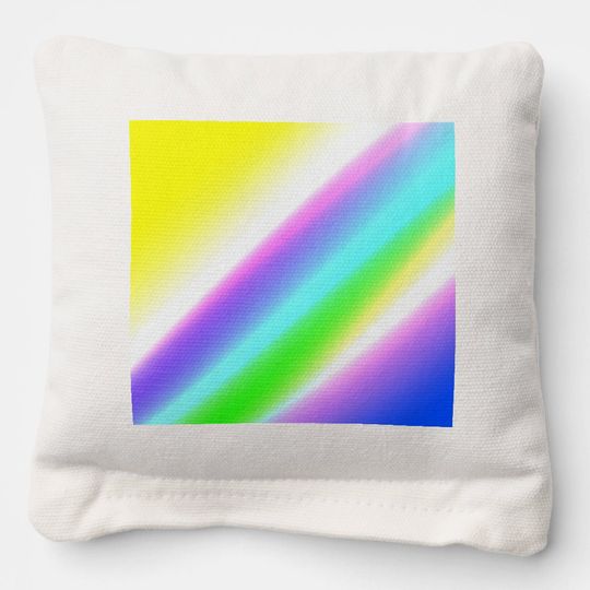 Discover Blue green rainbow abstract texture pattern art  t cornhole bags