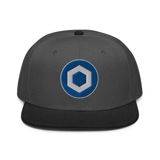 Discover Chainlink LINK Top Crypto Digital Asset Snapback Hat Flat Bill Cap