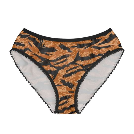 Discover Women's Briefs - Vietnam Military Tiger Stripe Jungle Camouflage