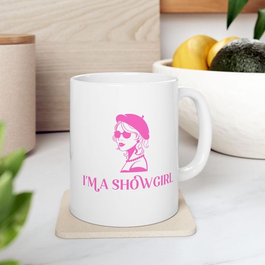 Discover Cute Ceramic Showgirl Mug - I'm a Coffee Girl, Gift for Coffee Lovers