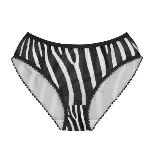 Discover WOMENS BRIEFS - Zebra Briefs - Zebra Underwear - Valentine Briefs - Women's Clothing - Zebra Briefs - Women's Underwear - Briefs For Her