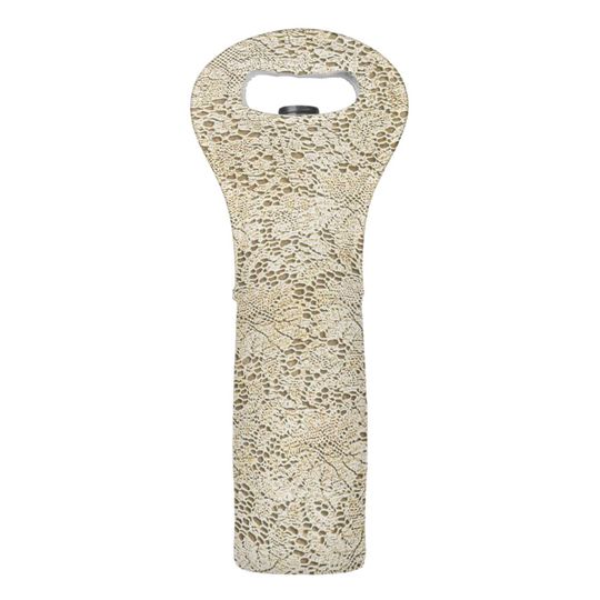 Discover Old Crochet Lace Floral Pattern + your ideas Wine Bag