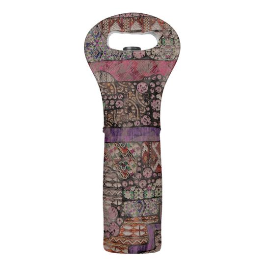 Discover Abstract Ethno Pattern - Folklore Art 1 Wine Bag
