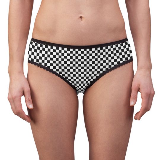 Discover Checkered Pattern Women's Briefs