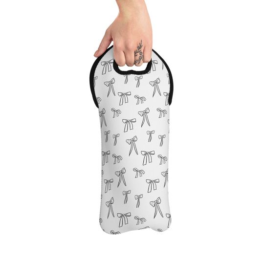 Discover Chic Wine Tote Bag for Wine Lovers, Elegant Gift for Hostess
