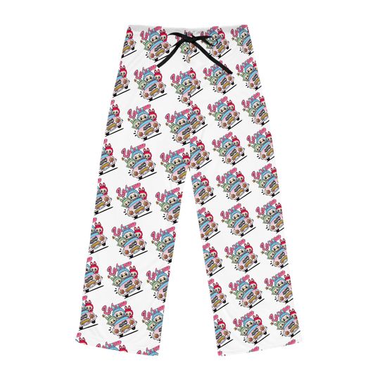 Discover Labubu Pajama Pants | Cozy Loungewear for Cat Lovers, Relaxing Nights, Fun Sleepwear, Gift Idea, Cute Animal Print