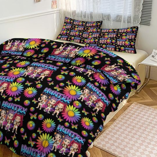 Discover KPOP Demon Hunters 3-Piece Bedding Set