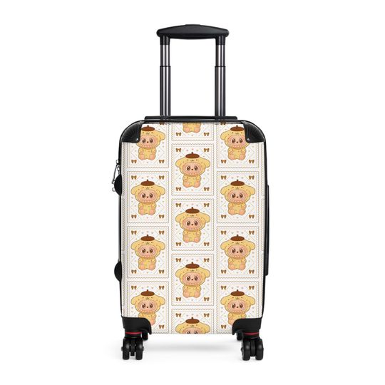 Discover Labubu Suitcase, Travel Luggage with Pompompurin Design - Carry-On Bag, Rolling Suitcase, Travel Accessories, Gift for Traveler, Cute