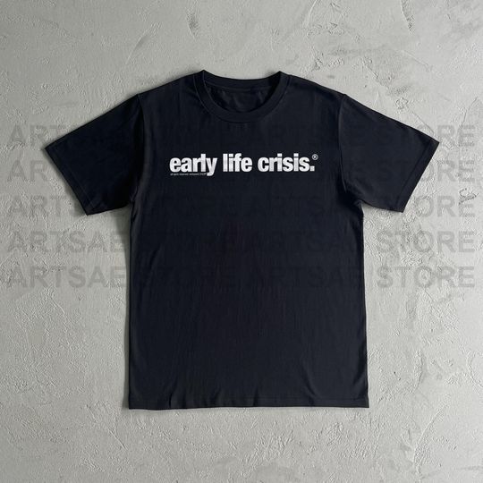Discover Nettspend Early Life Crisis Heavy Cotton Tee Shirt - Nettspend Early Life Crisis Tshirt