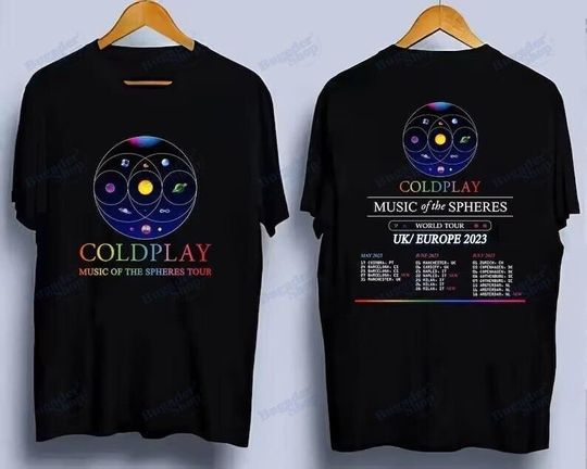 Discover Vintage Coldplay Tour Shirt 2025, Retro Music Tee Unisex