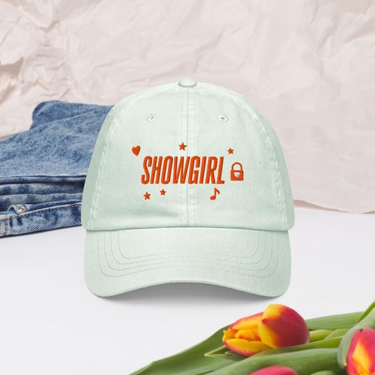Discover Embroidered Showgirl Pastel baseball hat, TS12
