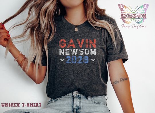 Discover Gavin Newsom Shirt, newsom, subtle anti trump, 2028 election