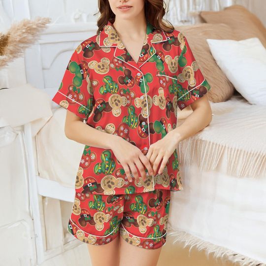 Discover Disneyyy Mickeyy mouse Ears Christmas Pajamas, Disneyyy Christmas Magicc Kingdom Pjs