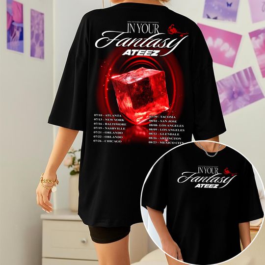 Discover Ateez In Your Fantasy World Tour 2025 T-shirt, Ateez Lemon Drop Shirt