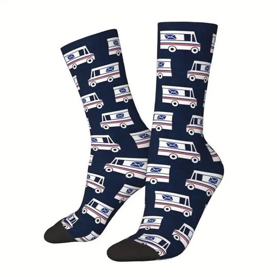 Discover Mail Truck , Mailman Socks Postal Unisex one size quality rare 