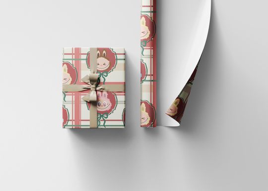 Discover Cute Kawaii Monster Christmas Wrapping Paper Holiday Gift Wrap for Kids Teens Fun Cartoon Creature Custom Xmas Gift Wrap Festive Supplies