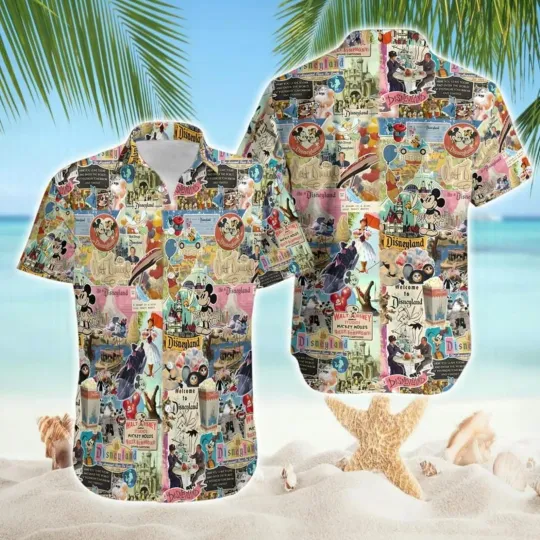 Discover Disneyyland Disneyyworld Hawaiian Shirt Casual Button Down Shirt