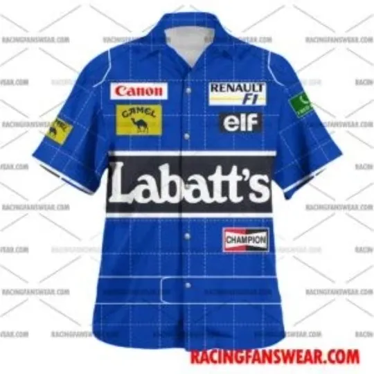 Discover Nigel Mansell Car Racing Hawaiian Shirt- Polo Shirts
