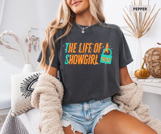Discover Vintage The Life of a Showgirl shirt,New Album 2025 Shirt, In My Showgirl Era Shirt, Country Music Fan Gift, TS12 Merch, Tour Merch