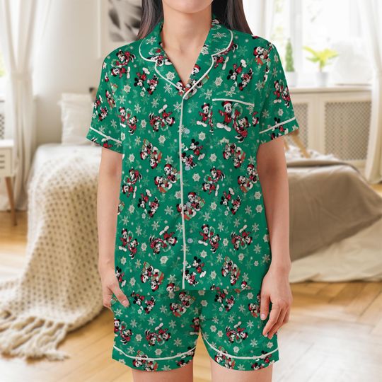 Discover Mickeyy Minniee Christmas Pajama Set, Mickeyy's Very Merry Christmas Party Sleepwear