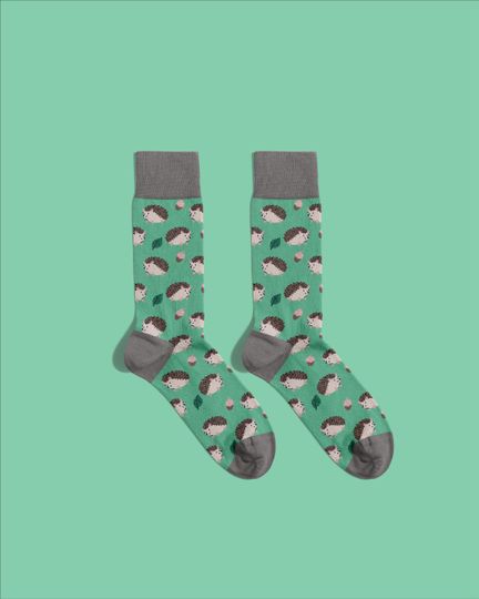 Discover Hedgehog Socks  Cute Animal Cotton Socks | Gift for Nature and Forest Animal Lovers