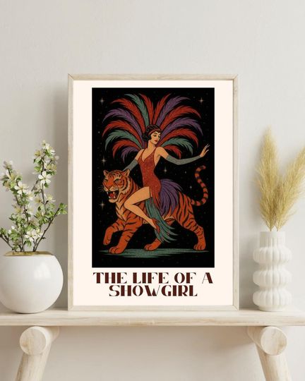Discover The Life of a Showgirl Poster, TS12 Inspired Wall Art