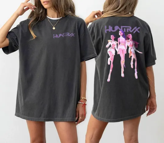 Discover Huntrix Girl Kpop Demo Movie Vintage Shirt, Kpop Demon Hunters T-Shirt